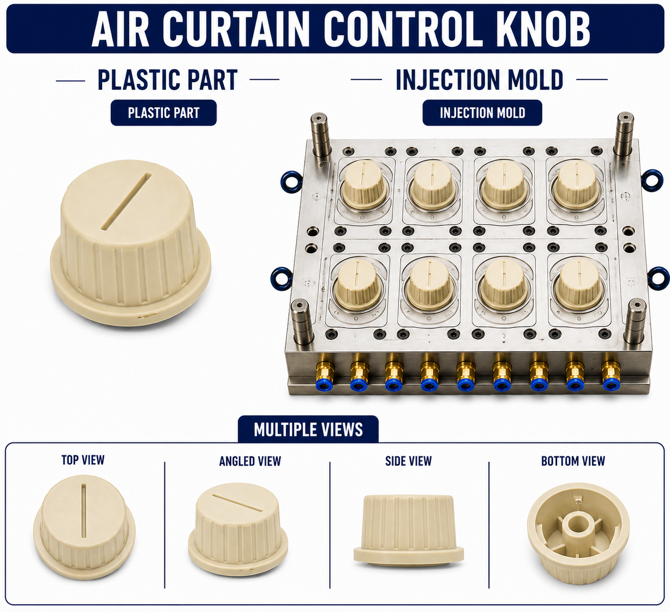 Air Curtain Plastic Control Knob Mould and Moulding Service